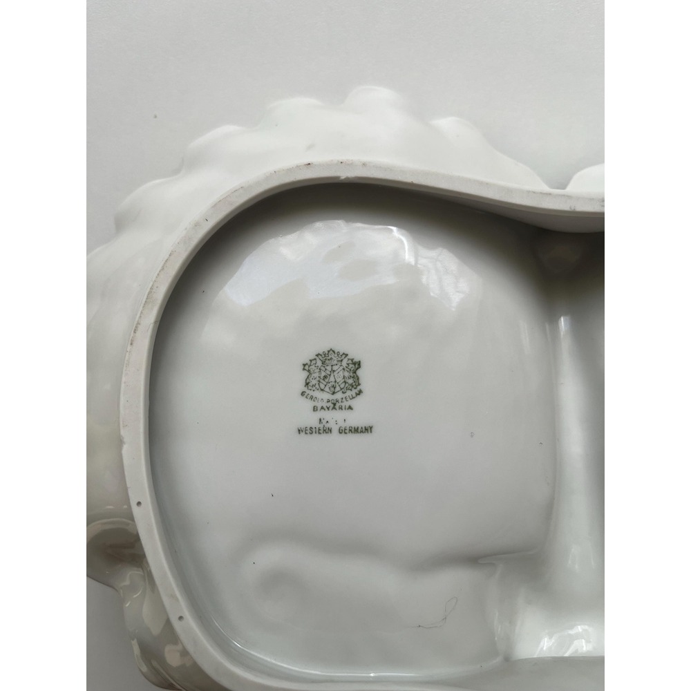 West Germany Vintage Double Leaf Relish/Snack dish - Picture 6 of 7